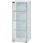 不二貿易 レグラス コレクションケース エスフレーム 4段(ホワイト) サイズ(約)：幅425×奥行370×高さ1120mm 72809 返品種別B