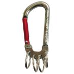 DBLTACT aluminium kalabina8mm ( стальной (S)× красный ) #360415 DT-AKT-385 возвращенный товар вид другой B