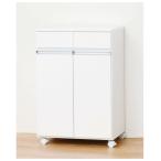 クロシオ ダイニングダストボックス2D(ホワイト)19L×2 完成品 23703 返品種別A