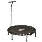 ショッピングトランポリン 鉄人倶楽部(IRONMANCULB) ハンドル付フォールディングトランポリン 91cm IMC-155BK 返品種別A