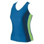 フットマーク 女子 スクール水着 ラインセパレーツ上(グリーン・サイズ：S) ／お届け：約2週間／ 返品種別B