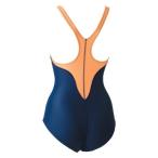 フットマーク 女子 スクール水着 アクアライン ワンピース(オレンジ・サイズ：S) ／お届け：約2週間／ 返品種別B