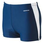 フットマーク 男子 スクール水着 アクアライン トランクス(ホワイト・サイズ：M)  返品種別B