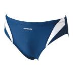 ショッピングスクール水着 男子 フットマーク 男子 スクール水着 アクアライン 競泳(ホワイト・サイズ：S)  返品種別B