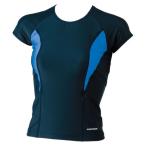 フットマーク 女子 スクール水着 ラインセパレーツ上(ブルー・サイズ：S) ／お届け：約2週間／ 返品種別B