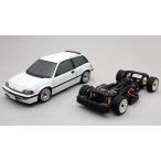 ABCホビー (再生産)1/ 10 電動RCシャーシ組立済みキット ガンベイド225 ワンダーシビック Si (前期型)キット(25618)ラジコン 返品種別B