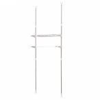 アイリスオーヤマ 突張りステンレスランドリーラック(幅65.7〜99.2cm) IRIS LRT-27S 返品種別A