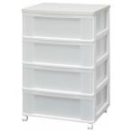 アイリスオーヤマ ウッドトップチェスト 4段(ホワイト/ ホワイト) W654P(WH) 返品種別A