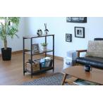 アイリスオーヤマ スチールウッドラック 幅62.4cm・3段(ブラウン) IRIS SWR-6280ブラウン 返品種別A