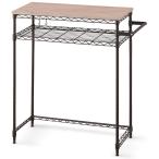 ショッピングラック アイリスオーヤマ カラーメタルラック ペール上ラック ロータイプ(ブラウン) IRIS CMM-PRL7590ブラウン 返品種別A