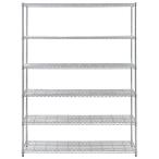 ショッピングメタル アイリスオーヤマ メタルシェルフ 幅1500×奥行460×高さ2100mm(シルバー) IRIS SE-1521シルバ- 返品種別A