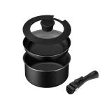 ショッピング外箱不良 アイリスオーヤマ (IH対応)コンパクト鍋・フライパンセット 4点セット ブラック IRIS OHYAMA CPPF-4Sブラツク 返品種別A