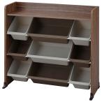 アイリスオーヤマ 天板付きキッズトイハウスラック 幅862×奥行348×高さ798mm(ウォールナット) IRIS TKTHR-39Rウオ-ルナツト 返品種別A