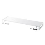 サンワサプライ 電源タップ+USBハブ付き机上ラック USB3.2 Gen1(USB3.1/ 3.0)×1/ USB2.0×2 W1000mm(ホワイト) MR-LC206WN 返品種別A