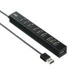サンワサプライ USB2.0ハブ(10ポート) USB-2H1001BKN 返品種別A