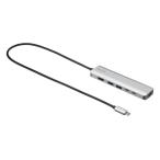 サンワサプライ 8K対応 USB Type-C ドッキングステーション ケーブル一体型(3P・50cm) USB-DKM9S 返品種別A