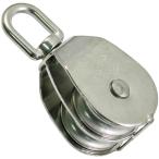 ひめじや ステンレス 豆ブロック(滑車) 2車 #50 S315 MB-50-2 返品種別A