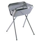 キャプテンスタッグ フラッグ ステンレスV型バーベキューコンロ  返品種別A