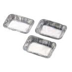 キャプテンスタッグ アルミ スモーク受皿19×14cm 3枚組  返品種別A