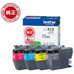 ショッピング純正 ブラザー ［純正］ インクカートリッジ (お徳用4色パック) brother LC412-4PK 返品種別A
