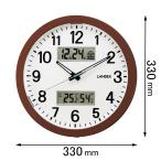 ショッピング時計 ランデックス 掛け時計ディアデイズ YW9178DBR 返品種別A