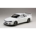 ホビージャパン 1/ 18 ニッサン スカイライン GT-R V・スペック 1999 (BNR34) ホワイト(HJ1809W)ミニカー 返品種別B