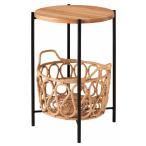 東谷 バスケット付きサイドテーブル(ナチュラル) GUY-822NA 返品種別A