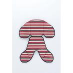 川住製作所 川住 KW-103RC リアチャイルドクッション(表/ ブラックボーダー 裏/ レッドボーダー)  返品種別A