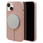 ショッピングシリコンケース ラスタバナナ iPhone15(6.1inch/ 2眼)用 MagSafe対応 PCシリコンケース(スモーキーピンク) 7625IP361HB 返品種別A