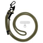 ショッピングショルダーストラップ ラスタバナナ 丸紐ショルダーストラップ ストラップホルダーシートセット(オリーブグリーン) RSST07OG 返品種別A