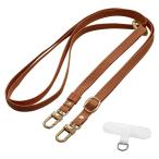 ショッピングストラップホルダー ラスタバナナ PUショルダーストラップ 2WAY ハンドストラップ切り替え ストラップホルダーシートセット(ブラウン) RSST09BR 返品種別A