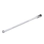 KTC(京都機械工具) 超ロングラチェットメガネレンチ(首振りタイプ) 10mm KTC MR15LA-10F 返品種別B