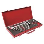 スエカゲツール 10本組フレックスロックギアレンチ セット Pro-Auto コンビネーションラチェット FLG10S 返品種別B