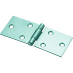 トラスコ中山 スチール製横長蝶番 三価クロムメッキ仕上げ 全長32mm(4個入) トラスコ中山 415-32UNCR 返品種別B