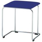 トラスコ中山 スツール ビニールレザー張(インディゴブルー) STVL-400S-B 返品種別A