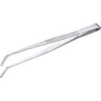 トラスコ中山 ステンレス製ピンセット 180mm 曲ギザ付 ステンレス製ピンセット TSP-38 返品種別B