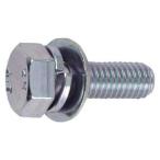 トラスコ中山 座金組込ボルト トリーマー 三価白 サイズM8X40 8本入 B7160840 返品種別B