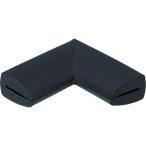 トラスコ中山 安心クッション はさみこみ型 コーナー用 幅9mm(ブラック) TAC-151BK 返品種別B