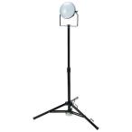 トラスコ中山 LED投光器 DELKURO 三脚タイプ 1灯 50W 10m アース付 2芯3芯両用タイプ TRUSCO RTLE-510EP-SK 返品種別B