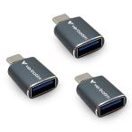 Verbatiml балка Bay tamUSB Type-A - Type-C конверсионный адаптор ( серый *3 штук ) HKATOCGRX3V1 возвращенный товар вид другой A