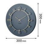 ショッピング掛け時計 インターフォルム 掛け時計INTERFORM ウォールクロック Luu ルウ ネイビー CL-4317NV 返品種別A