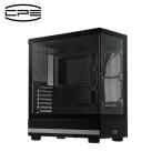 CPSlsi-pi-esC3 Q500 высота прозрачный усиленный стекло принятие 270° panorama mikATX кейс ( черный ) C3Q500-BK возвращенный товар вид другой B