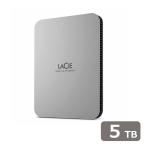 LaCie 外付け HDD 5TB ポータブル Mobile Drive USB3.2 USB Type-C×1 3年保証 Toolkit付属(Windows Mac iPad)対応(ムーン・シルバー)STLP5000400 返品種別B