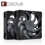 Noctua｜ノクチュア 次世代 chromax.black 120mm PWM ケースファン 2台セットモデル(ブラック) NFA12X25G2PWMSX2PPCB 返品種別B