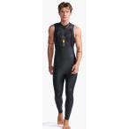 2XU メンズ トライアスロン用ウェットスーツP:1 プロペルスリーブレス(BLK/ AMB・サイズ：M)  返品種別B