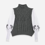  верховая езда сопутствующие товары RONNERe Lee кабель вязаный свитер вышивка женский серый верховая езда сбруя 