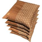 座布団カバー ５枚組 結 約５５×５９ｃｍ ベージュ 【日本製】 【銘仙判】 【ネコポス便対応限定】 【おしゃれ】 【フロアークッション カバー】