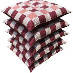 座布団カバー ５枚組 和市松 約５９