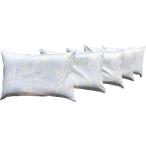 ５個 枕カバー付 やわらかめソフトパイプ枕 サラサ 約４３×６３ｃｍ ＢＬ 【日本製】 【パイプ枕】 【通気性】