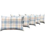 ５個 枕カバー付 低反発チップ枕 クロス 約３５×５０ｃｍ ＢＬ 【日本製】 【ボリューム】 【低反発】 【低反発チップ】